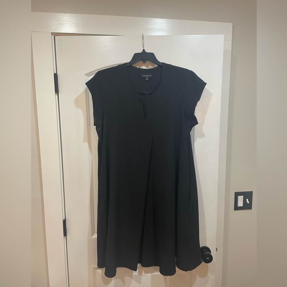Lane Bryant A-line black dress
